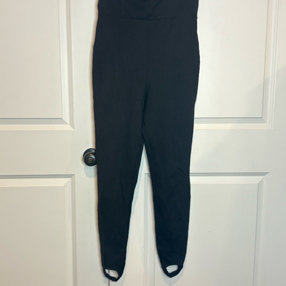 Reformation Black Off-Shoulder Slim Jumpsuit - Picture 7 of 13